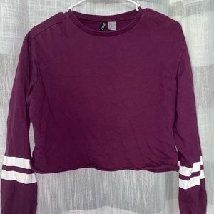 H&M Light-Weight Cropped Crewneck Sweatshirt